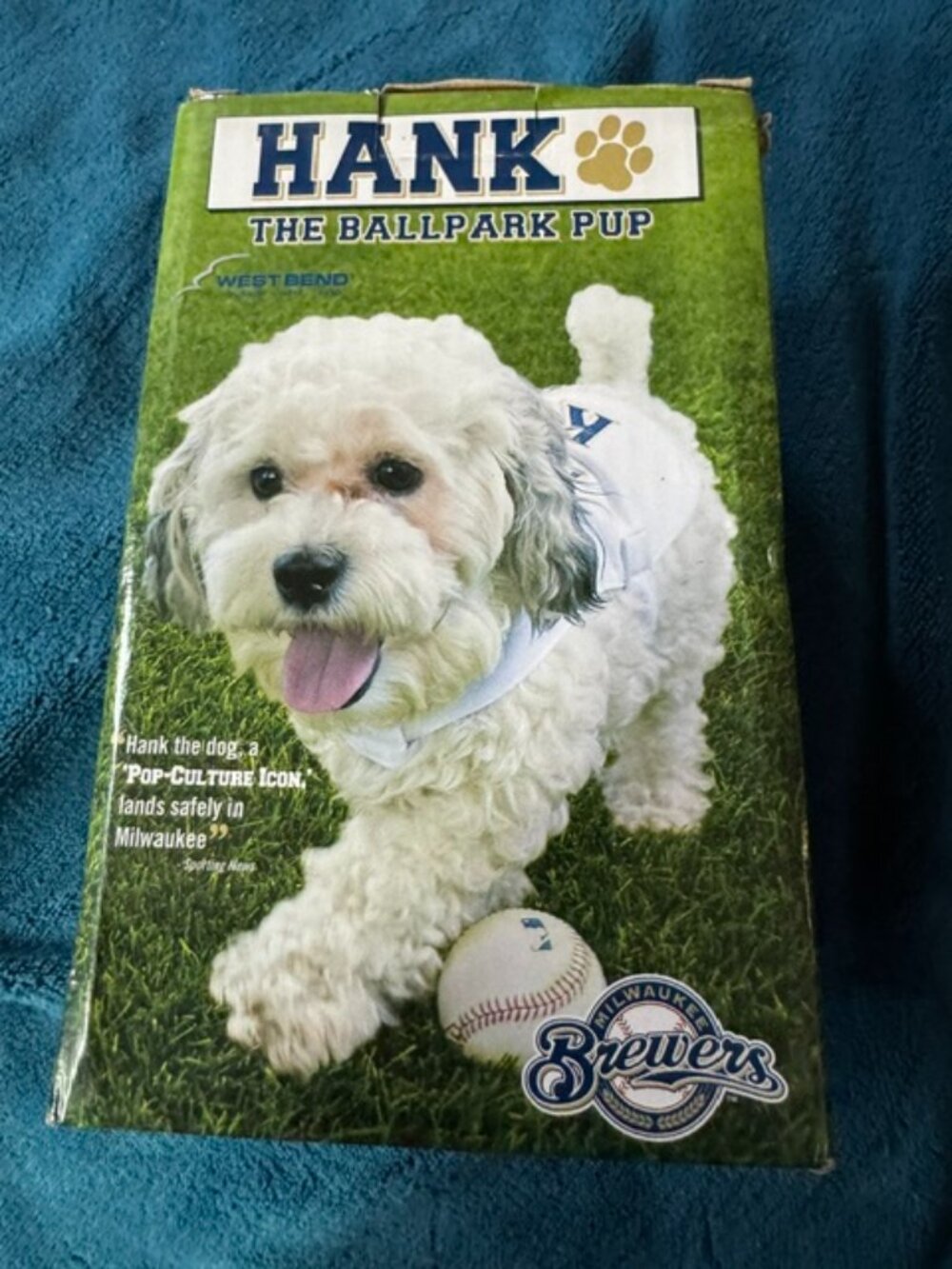Hank the Ballpark Dog Milwaukee Brewer Bobble Head